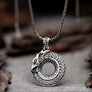 Jormungandr Pendant With Runes Sterling Silver - Northlord