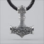 Large Thor’s Hammer Pendant Sterling Silver - Northlord-PK