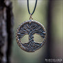 Large Yggdrasil Pendant With Jormungandr Bronze - Northlord