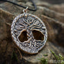 Large Yggdrasil Pendant With Jormungandr Bronze - Northlord