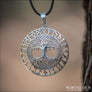 Large Yggdrasil Pendant With Runes Sterling Silver - Northlord