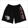 Men’s Athletic Long Shorts Wolf Of Odin Black - Northlord