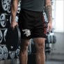 Men’s Athletic Long Shorts Wolf Of Odin Black - Northlord