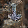 Mjolnir Pendant With Knots Bronze - Northlord