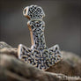 Mjolnir Pendant With Knots Bronze - Northlord