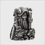 Odin Figurine Statuette Silvered Bronze Northlord