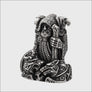 Odin Figurine Statuette Silvered Bronze Northlord