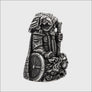 Odin Figurine Statuette Silvered Bronze Northlord