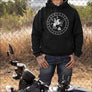 Odin Riding Sleipnir Men’s Viking Hoodie Black - Northlord