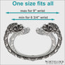 Replica Viking Arm Ring With Dragon Heads - Northlord