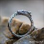 Serpent Dragon Ring Sterling Silver Northlord