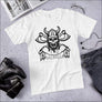 Viking Skull To Valhalla T-shirt Army and White - Northlord