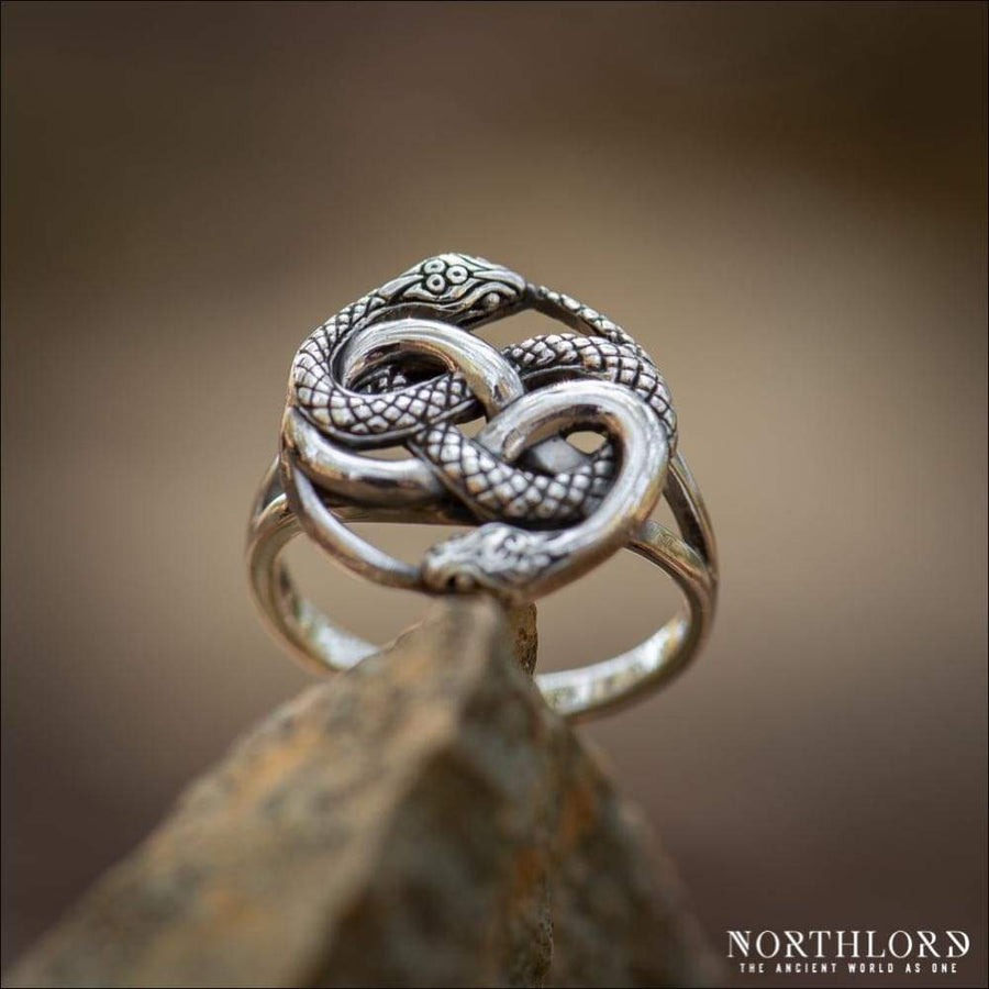 Snake Women Ring Ouroboros Sterling Silver - Northlord