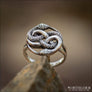 Snake Women Ring Ouroboros Sterling Silver Northlord