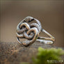 Snake Women Ring Ouroboros Sterling Silver Northlord