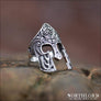 Spartan Helmet Ring King Leonidas Sterling Silver - Northlord