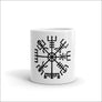 Vegvisir Symbol White Ceramic Coffee Mug - Northlord
