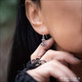 Thor’s Hammer Earrings With Skull Sterling Silver - Northlord