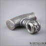 Thor’s Hammer Necklace With Runes Silvered Bronze - Northlord-PK