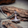 Thor’s Hammer Pendant Necklace Gold Gilt Stainless Steel - Northlord