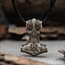 Thor’s Hammer Pendant Necklace Huggin and Munnin - Northlord-PK