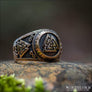 Triple Valknut Ring Bronze - Northlord