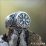 Triple Vegvisir Ring Sterling Silver - Northlord