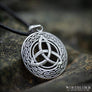 Triquetra Pendant With Infinity Knotwork Sterling Silver Northlord