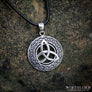 Triquetra Pendant With Infinity Knotwork Sterling Silver Northlord