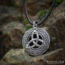 Triquetra Pendant With Infinity Knotwork Sterling Silver Northlord