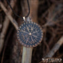 Unique Vegvisir Viking Pendant Oxidized Bronze - Northlord