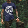 Valhalla Awaits Viking T-shirt Black and Navy - Northlord