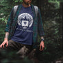 Valhalla Awaits Viking T-shirt Black and Navy - Northlord