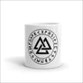 Valknut Symbol White Ceramic Coffee Mug - Northlord