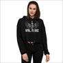Valkyrie Crop Top Hoodie Black - Northlord