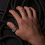 Vegvisir With Jormungandr Viking Ring Bronze - Northlord-PK