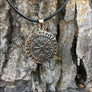 Vegvisir Pendant With Runes Bronze - Northlord