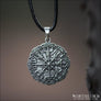 Vegvsir Pendant With Celtic Knotwork Sterling Silver - Northlord