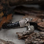 Viking Bracelet With Skoll and Hati Silvered Bronze - Northlord-PK