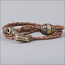 Viking Bracelet With Thor’s Hammer and Vegvisir Bead Bronze Northlord
