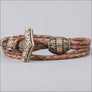 Viking Bracelet With Thor’s Hammer and Vegvisir Bead Bronze Northlord