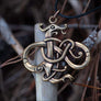 Viking Dragon Pendant Urnes Style Bronze - Northlord