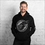 Viking Hoodie With Raven and Runes Sleeve Print - Northlord