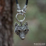 Viking Leather Necklace With Wolves - Northlord