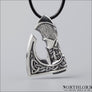 Viking Pendant Big Axe Sterling Silver - Northlord-PK