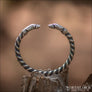 Viking Raven Armring Ringerike Silvered Bronze - Northlord