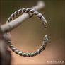 Viking Raven Armring Ringerike Silvered Bronze - Northlord