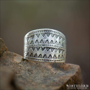 Viking Ring From Novgorod Historical Silvered Bronze - Northlord