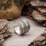 Viking Ring From Rone Historical Silvered Bronze - Northlord