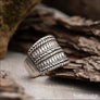 Viking Ring From Rone Historical Silvered Bronze - Northlord